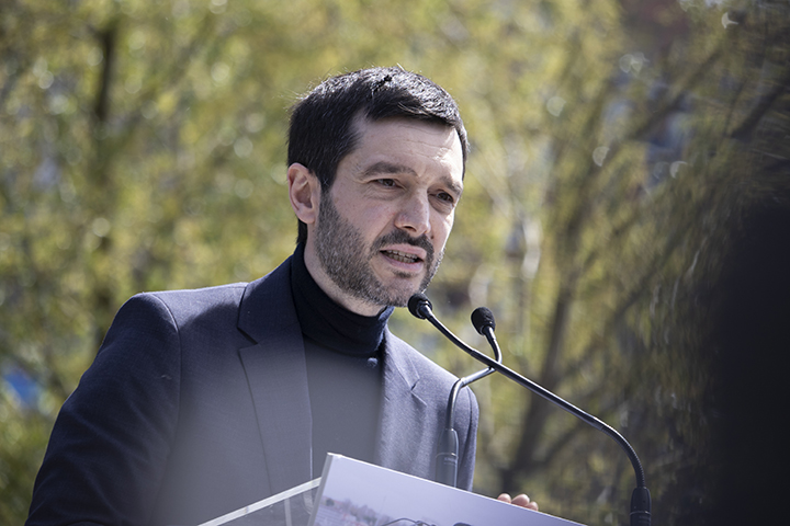 Pablo Bustinduy durante el acto