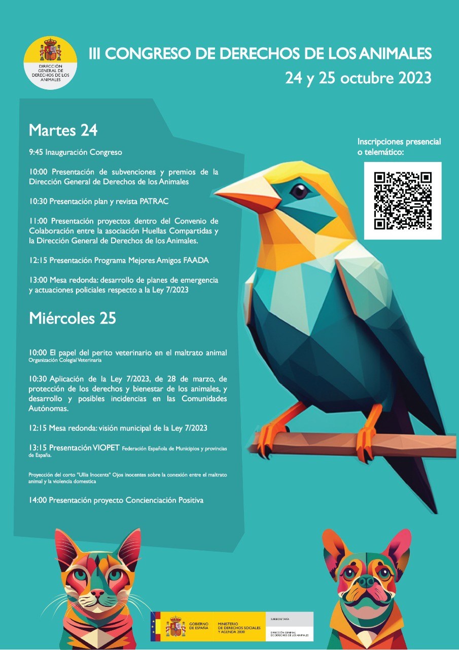 Cartel III Congreso Derechos de los animales